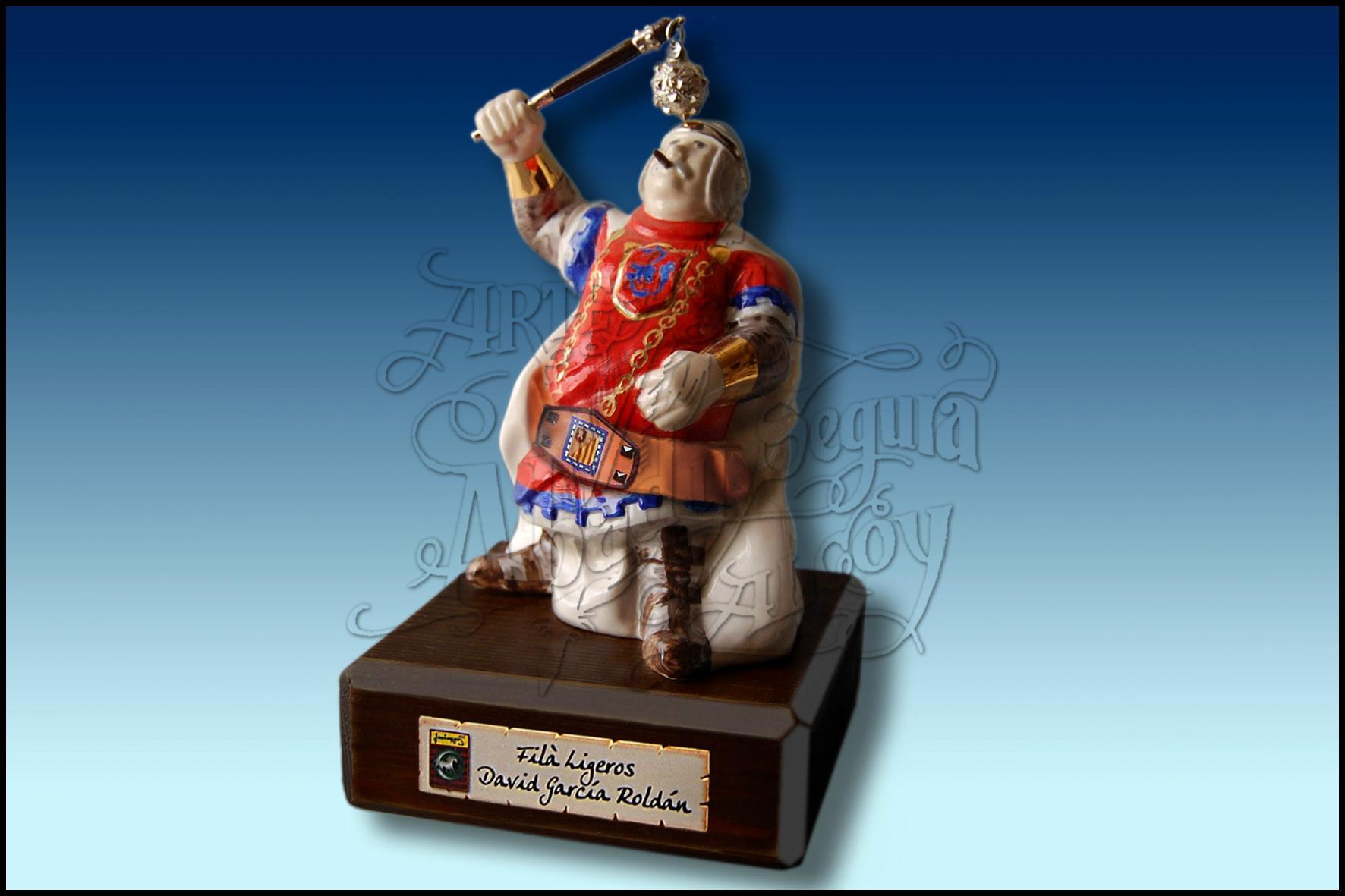 FIGURA CABO FILA ALMOGAVARES DE ALCOY EN PORCELANA