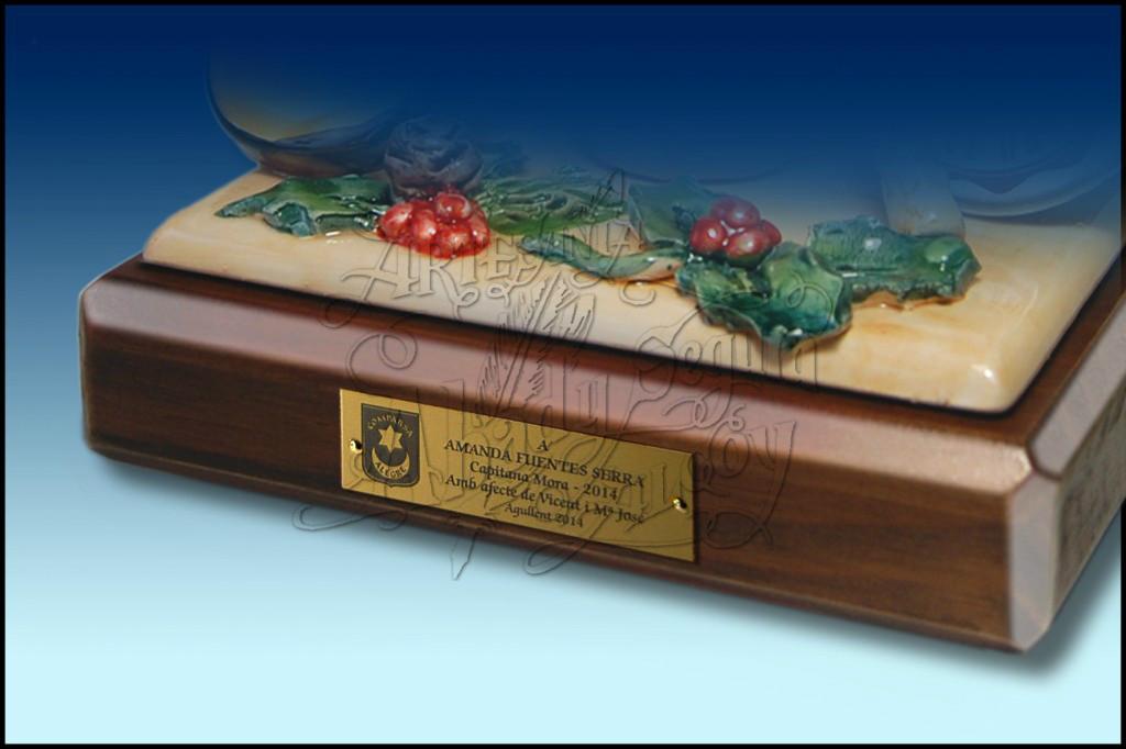 PLACA HOMENAJE RECTANGULAR DE METAL